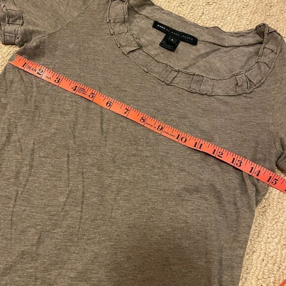 MARC JACOBS CHOCOLATE BROWN Y2K COQUETTE COTTON TEE - Picture 8 of 10